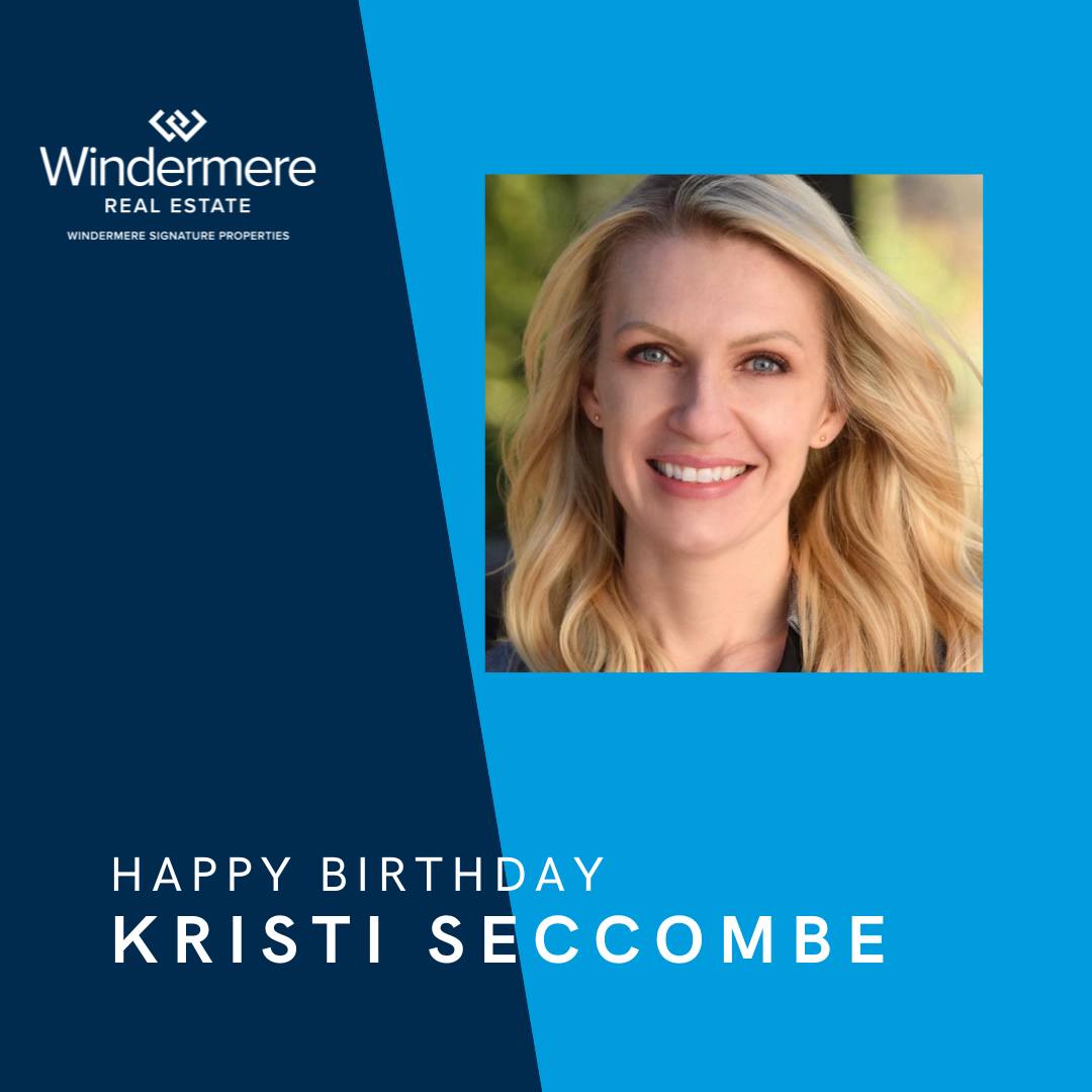 Join us in wishing a Happy Birthday to the wonderful Kristi Seccombe! We're so grateful to have her as part of the Cameron Park/Placerville Office. 🎂🎉🎁

 #Celebrate #HappyBirthday #NovemberBirthdays #WindermereSignatureProperties