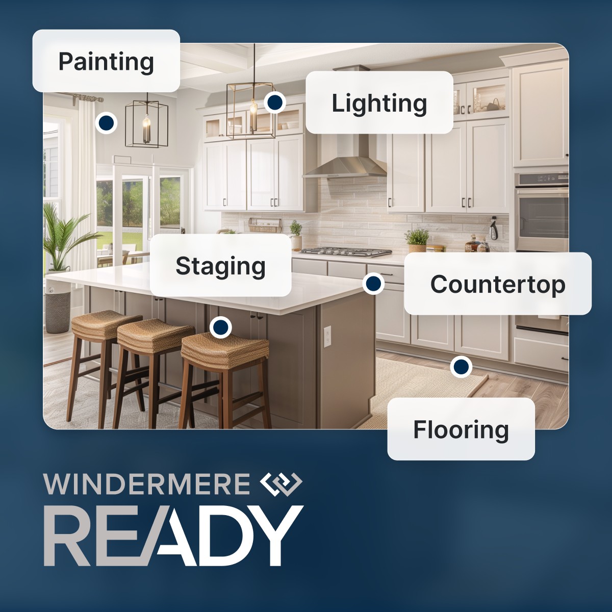 Unlock your home's potential to achieve an optimal sale outcome. 🏠✨

Ask a local Windermere agent about our Windermere Ready program today!

#Fast #Flexible #Simple #Financing #windermereready
