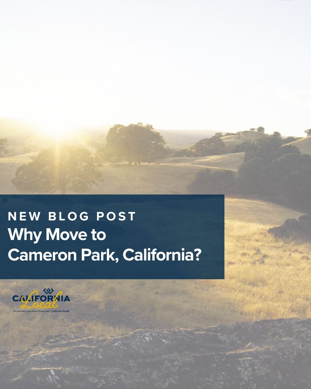 Whether you’re a first-time buyer, growing family, retiree, or remote professional, here’s why more buyers are choosing Cameron Park as their next home...

READ MORE — Link in bio!

#WindermereLocal #CaliforniaLocal #WREBlog #CommunityEvents #LocalBlog #ElDoradoCounty