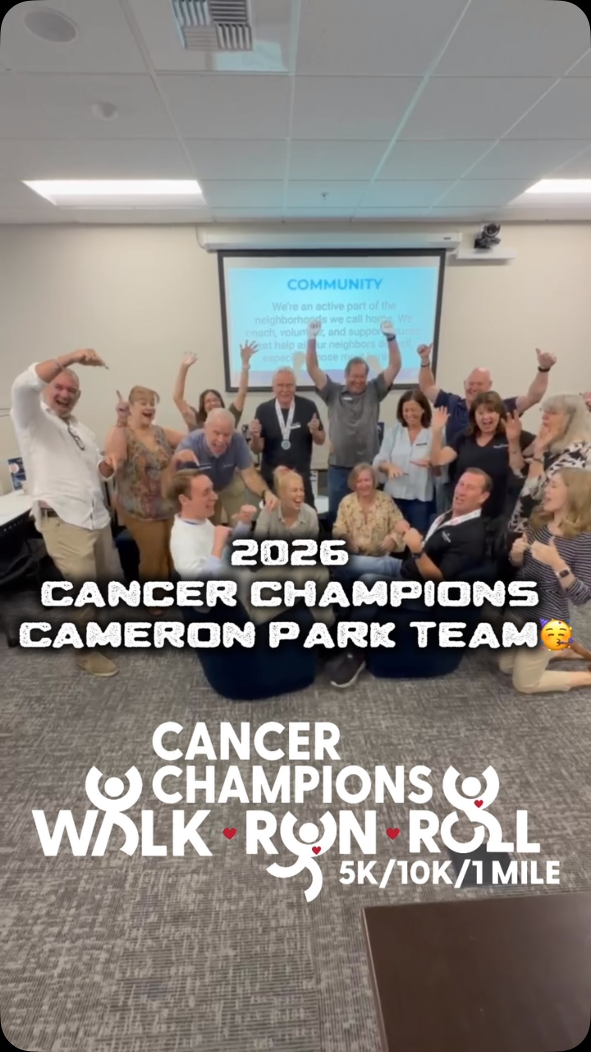 ONE MONTH TO GO! 💙

We’re kicking it into gear in Cameron Park! With just one month until the event, now is the perfect time to show your support and help Team Windermere Real Estate reach our fundraising goal.

Donate to our team or support an individual team member who is fundraising in honor of someone they love. Every contribution—big or small—helps Cancer Champions provide evidence-based fitness, nutrition, mindset, and community programs to individuals and families facing cancer.

Over the past two years, our Windermere community has raised nearly $50,000. Let’s keep the momentum going and show what we can accomplish when we come together!

💙 Donate to Team Windermere today and help us make an impact!

#TeamWindermere #CancerChampions #GivingBack #EveryStepMatters #CommunityFirst WindermereFoundation